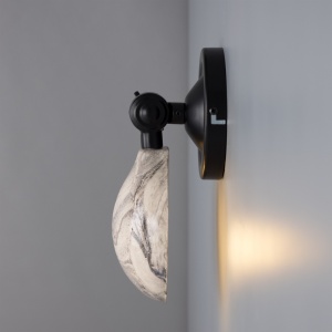 Coco Adjustable Marbled Ceramic Wall Light